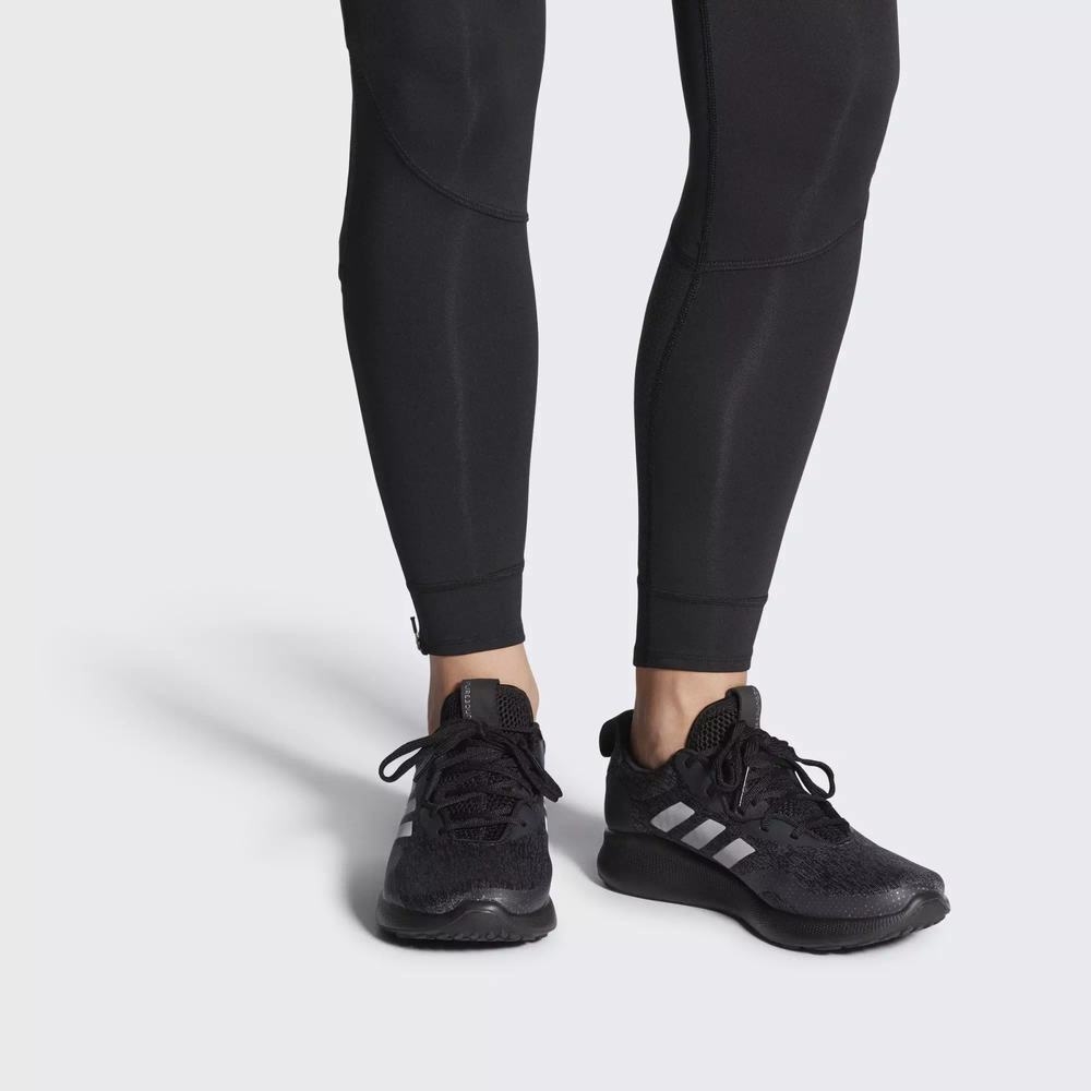 Adidas Purebounce+ Street Tenis Para Correr Negros Para Mujer (MX-20677)
